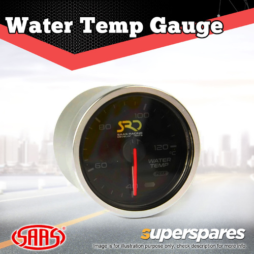 SAAS Water Temp Gauge Electronic 40 Degree - 120 Degree 52mm SRD Series 12V
