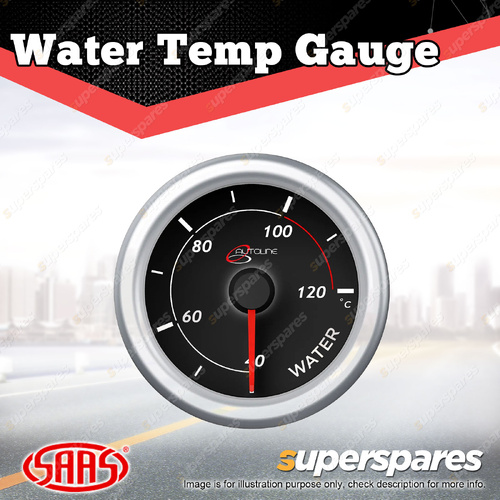 SAAS Water Temp Gauge Electronic 40 Degree - 120 Degree 52mm Autoline Series