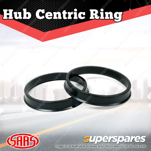 SAAS Wheel Hub Centric Rings ABS Plastic OD 106.1mm ID 93.1mm - in a Pack of 2
