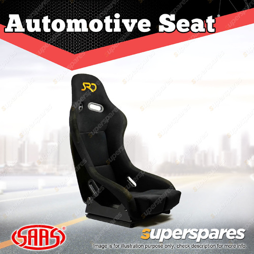 SAAS Seat SR2 Club Fixed Back FRP Black Offers Seat Comfort Side Support