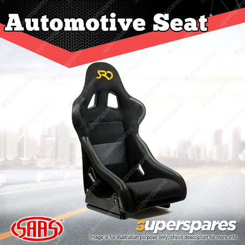 SAAS Seat SR4 Race Fixed Back FRP Black Offers Seat Comfort Side Support