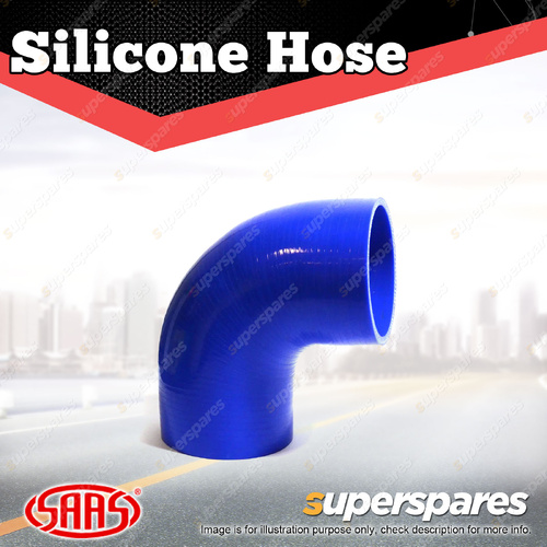 SAAS 90 Degree Elbow Silicone Hose 95 x 95mm Blue Multi Ply Construction