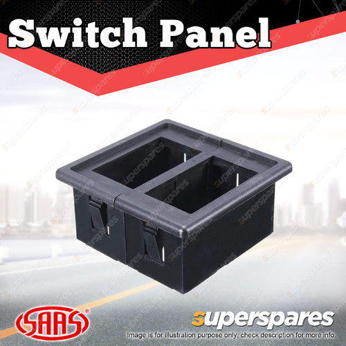 SAAS Carling type Switch Panel 2 x Switch Housing ARB holder Rocker Switch