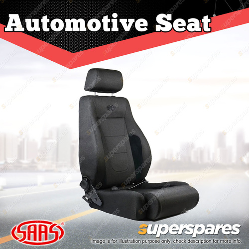 SAAS Trax Premium Seat 4x4 Black Cloth Dual Recliner ADR Compliant