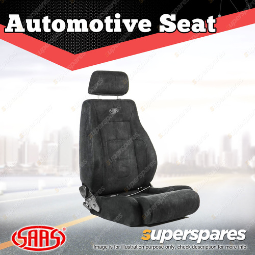 SAAS Trax Premium Seat 4x4 Black Water Repellent Cloth ADR Compliant