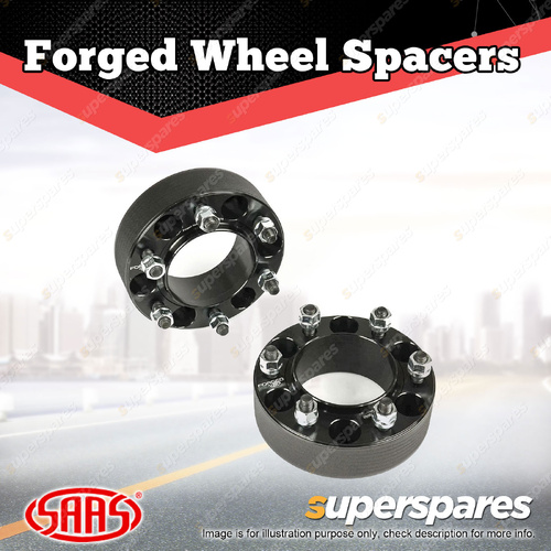 SAAS Wheel Spacers Forged Hub Centric 6 x 139.7 PCD 100 Bore 50mm Thick