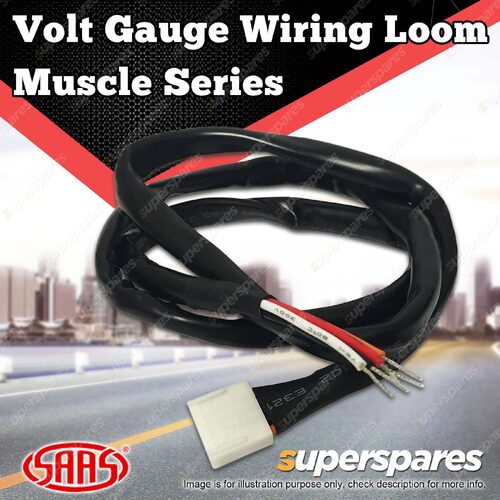 SAAS Volt Gauge Wiring Loom Harness to suit Muscle Series Only SG3150