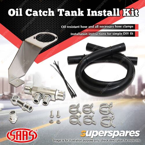 SAAS Oil Catch Tank Install Kit for Ford Ranger PX 2011 - 2015 ECU Bracket