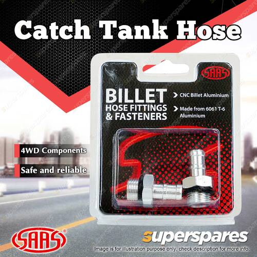 Pair SAAS Catch Tank Hose Fitting 10mm 3/8 Premium Quality Brand New