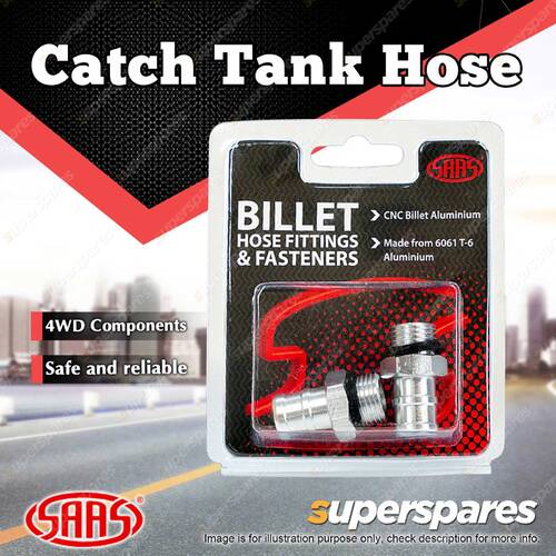 Pair SAAS Catch Tank Hose Fitting 14mm 9/16 Premium Quality Brand New