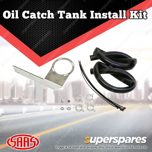 SAAS Oil Catch Tank Install Kit for Mitsubishi Triton ML/MN 2.5L 4D56 2009-2015