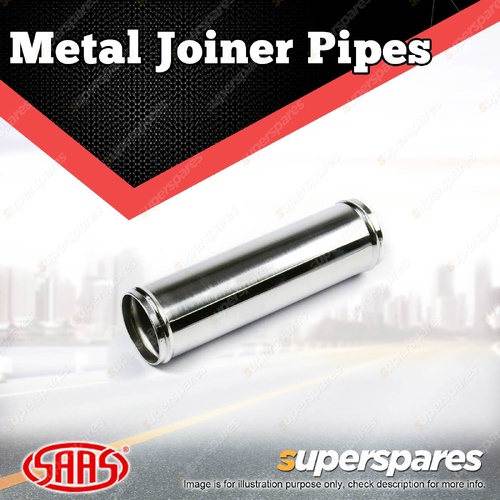 SAAS Metal Joiner Pipe Straight Aluminium Polished 76mm ID x 200mm Universal