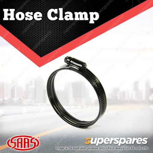 SAAS Higher Pressure Hose Clamp - Dual Bead Black Stainless Steel 89mm