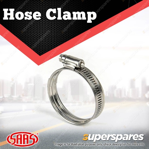 SAAS Higher Pressure Hose Clamp - Dual Bead Stainless Steel OD 57mm
