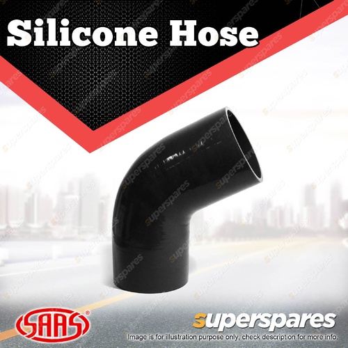 SAAS 67 Deg Elbow Silicone Hose - 82 x 82mm Black Colour Multi Ply Construction
