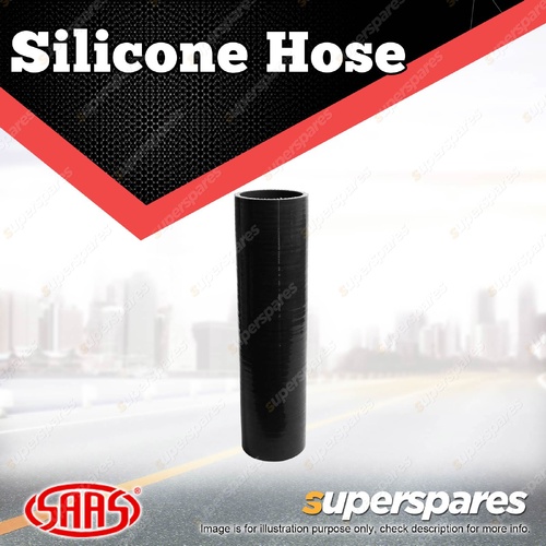 SAAS Straight Silicone Hose - 51 x 51 x 254mm Black Multi Ply Construction