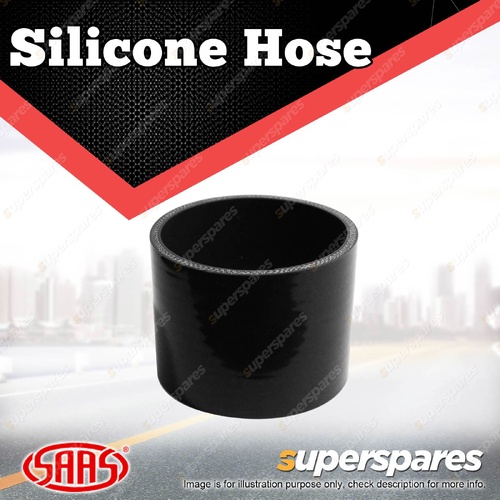 SAAS Straight Silicone Hose - 82 x 82 x 76mm Black Colour Multi Ply Construction