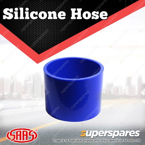 SAAS Straight Silicone Hose - 95 x 95 x 76mm Blue Colour Multi Ply Construction