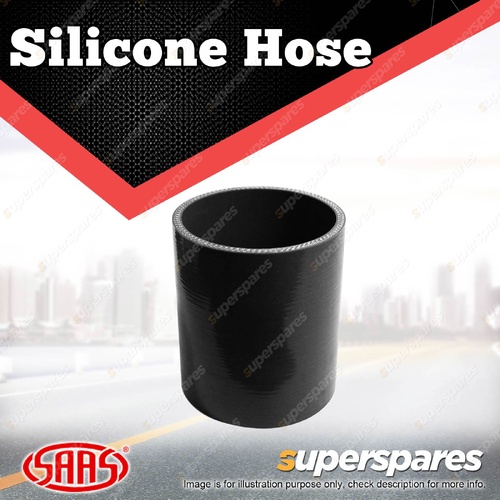 SAAS Straight Silicone Hose - 102 x 102 x 127mm Black Multi Ply Construction