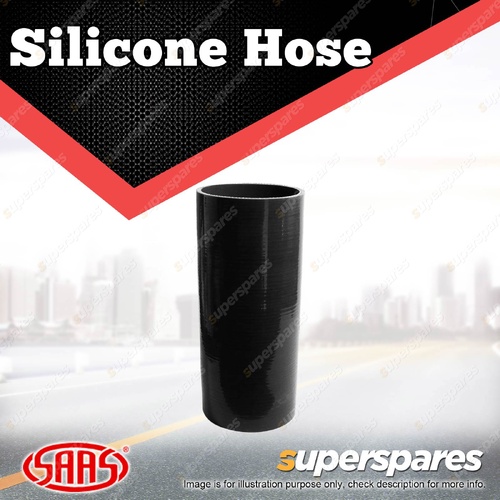 SAAS Straight Silicone Hose - 102 x 102 x 254mm Black Multi Ply Construction
