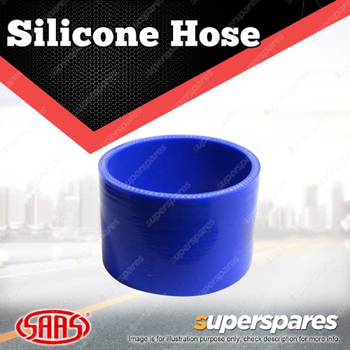 SAAS Straight Silicone Hose - 102 x 102 x 76mm Blue Multi Ply Construction