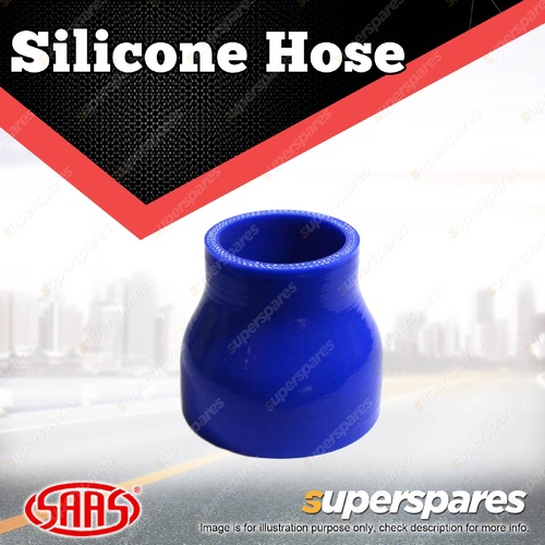 SAAS Silicone Hose Straight Reducer 51 x 70 x 76mm Blue Multi Ply Construction