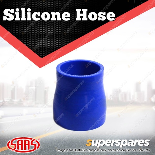 SAAS Silicone Hose Straight Reducer 57 x 70 x 76mm Blue Multi Ply Construction