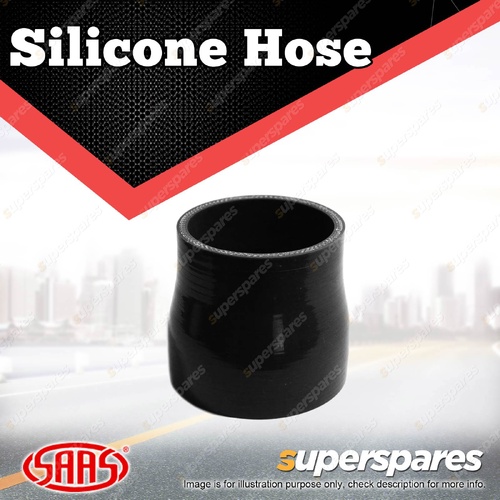 SAAS Silicone Hose Straight Reducer 70 x 82 x 76mm Black Multi Ply Construction