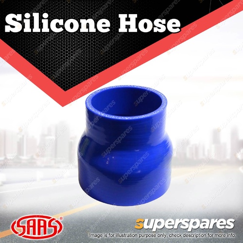 SAAS Silicone Hose Straight Reducer 82 x 102 x 102mm Blue Multi Ply Construction