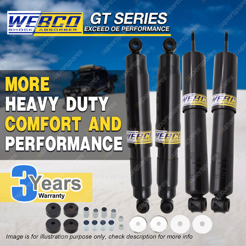 Front + Rear Webco HD Pro Shock Absorber for FORD BRONCO 4WD standard susp Wagon