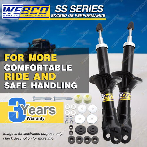 Front Webco Pro Shock Absorbers for FORD FALCON FAIRMONT AU I II III SEDAN 98-02