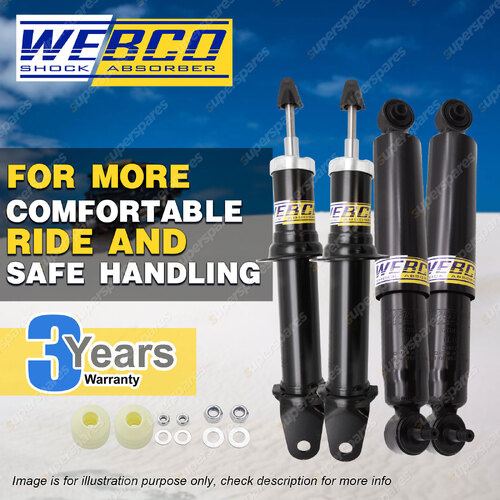 Front Rear Lower Webco HD Shock Absorbers for FORD FALCON FAIRMONT BF II Wagon