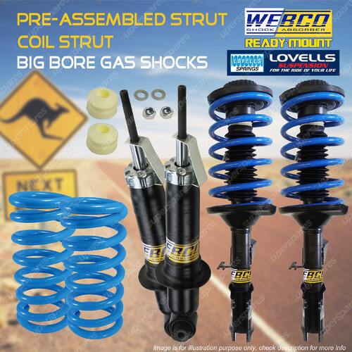F+R Webco Std or Low complete struts Suspension Kit for Holden Commodore VE Ute