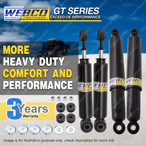 Front Rear Webco HD Pro Shock Absorbers for HILUX 4WD LN YN 107 108 111 110 IFS