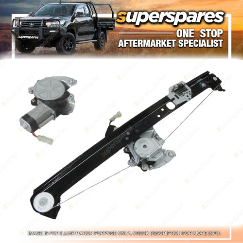Superspares LH Rear Electric Window Regulator With Motor for Bmw X5 E53 00-07