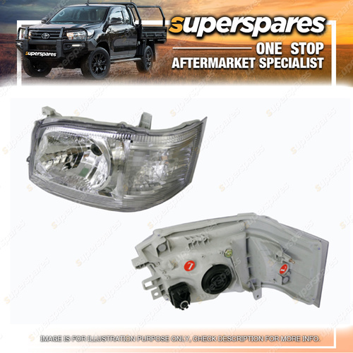 Superspares Left Hand Side Headlight for Toyota Hiace TRH KDH 2010-2013
