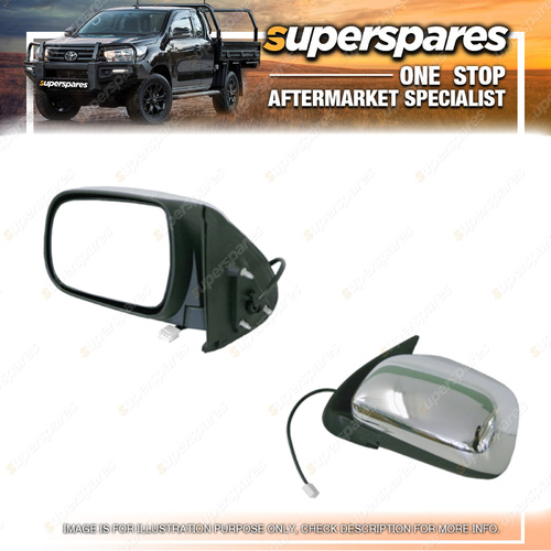 LH Chrome Electric Door Mirror for Toyota Hilux TGN16 26 KUN16 26 GGN15 25 05-11