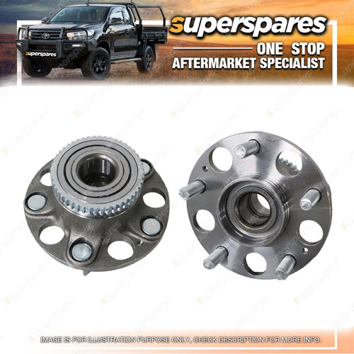 Superspares Rear Wheel Hub for Honda Accord CM 2.4L 3.0L 4Cyl 06/2003-01/2008