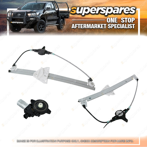 Superspares LH Front Window Regulator With Motor for Mazda 2 DE 06/2007-08/2014