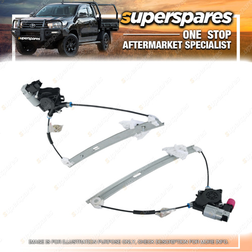 Superspares Left Front Electric Window Regulator With Motor for Mazda 3 BK