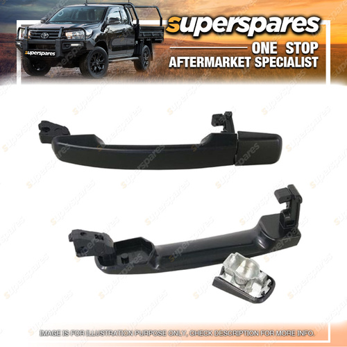 Left Hand Side Rear Outer Door Handle No Key Hole for Nissan Navara D40 05 - 15
