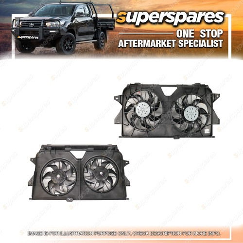 Superspares Radiator & Condenser Fan for Chrysler Voyager RG 5/2001-10/2004
