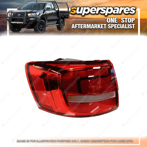 Superspares Tail Light Left Hand Side Outer for Volkswagen Jetta 1B Clear Red