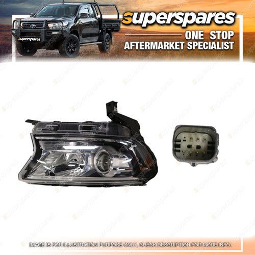 Superspares Headlight Right Hand Side for Ford Ranger PX MK2 3 Projector Type