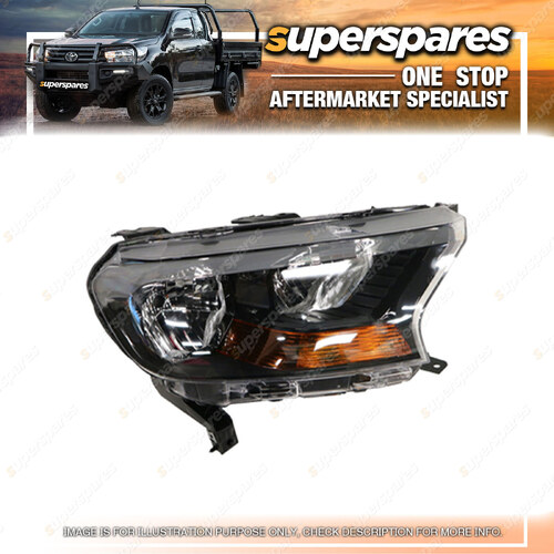 Superspares Headlight Left Hand Side for Ford Ranger PX MK2 3 Halogen Type