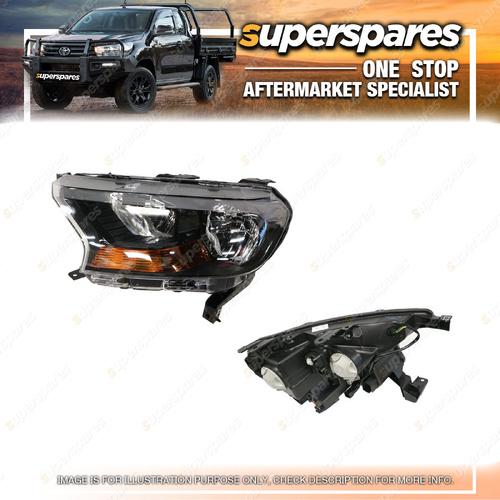 Superspares Left Hand Side Headlight for Ford Ranger PX 06/2015-12/2022 Manual