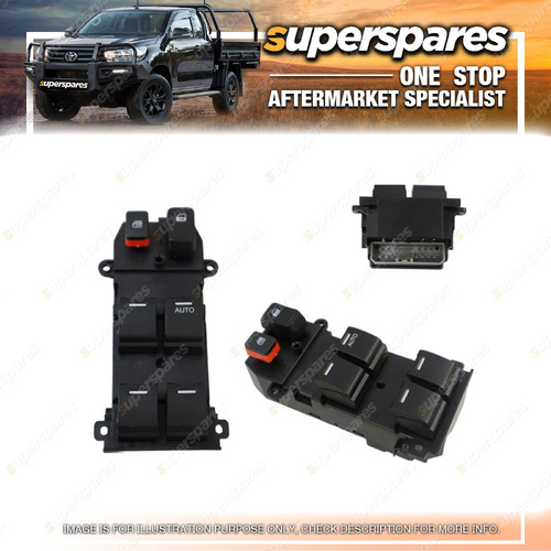 Superspares Front Window Switch for Honda CR-V RE 02/2007-10/2012