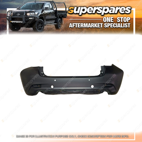 Superspares Rear Bar Cover for Mazda 3 BN 05/2016-01/2019 With Sensor Holes