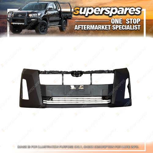 Superspares Front Bar Cover for Toyota Hiace GDH GRH 300 303 With Sensor Holes