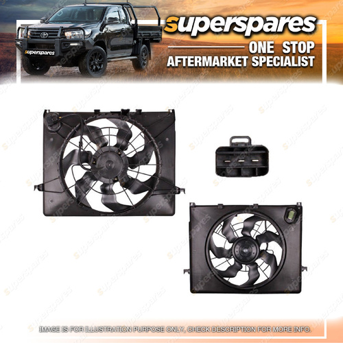 1 Piece of Superspares Radiator Fan for Hyundai I45 YF 05/2010-2012